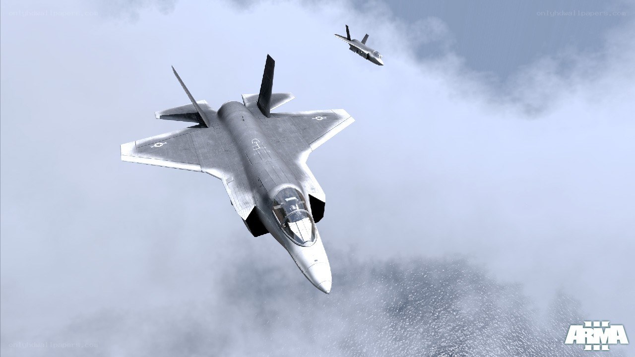 F-35 fighter jets in flight