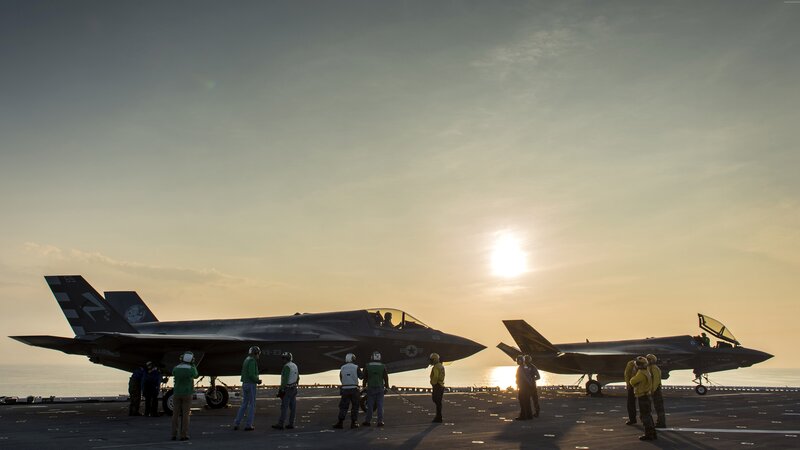F-35 Fighter Jets on Carrier