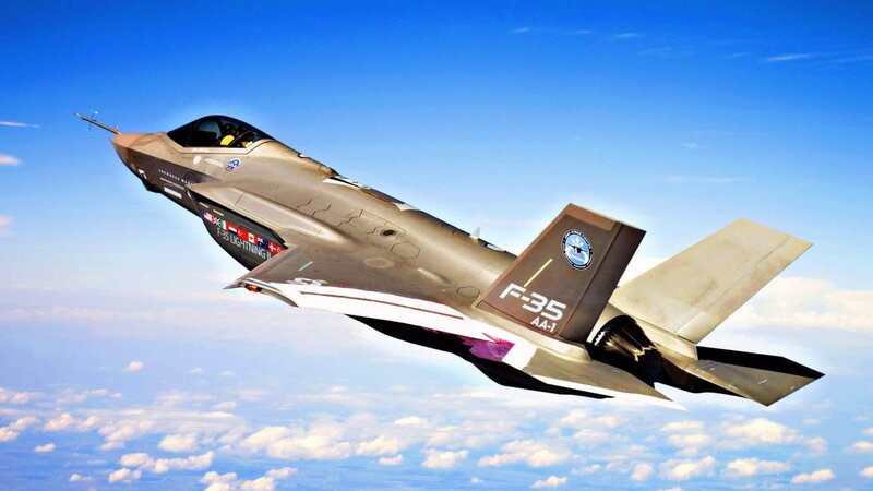 F-35 Lightning II Jet — Blue
