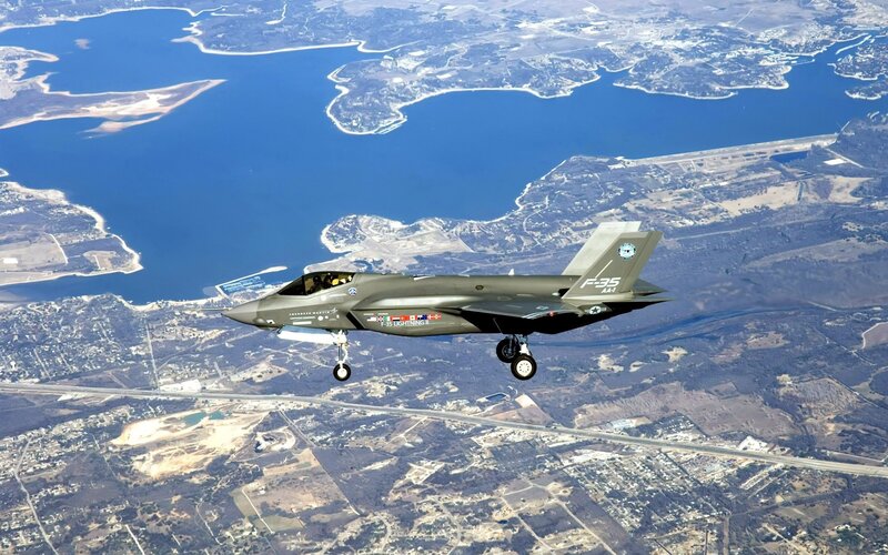 F-35 Lightning II Jet — Gray, Aerial