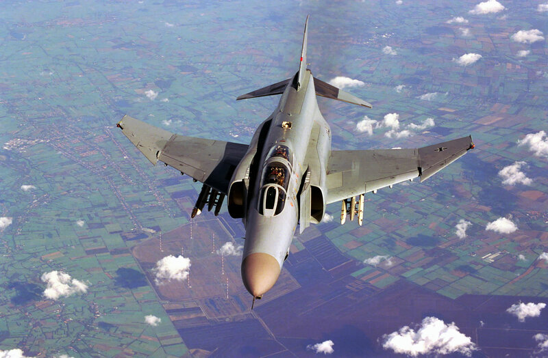 F-4 Phantom II Fighter Jet — Gray