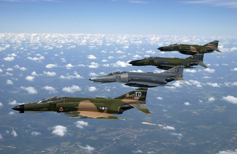 F-4 Phantom II formation flight