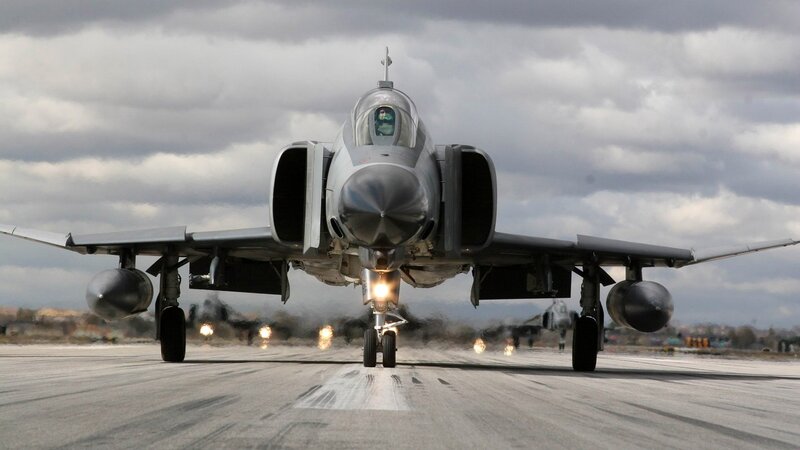 F-4 Phantom jet on runway