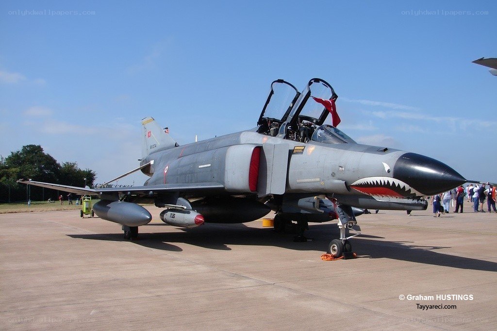 F-4 Phantom with shark mouth