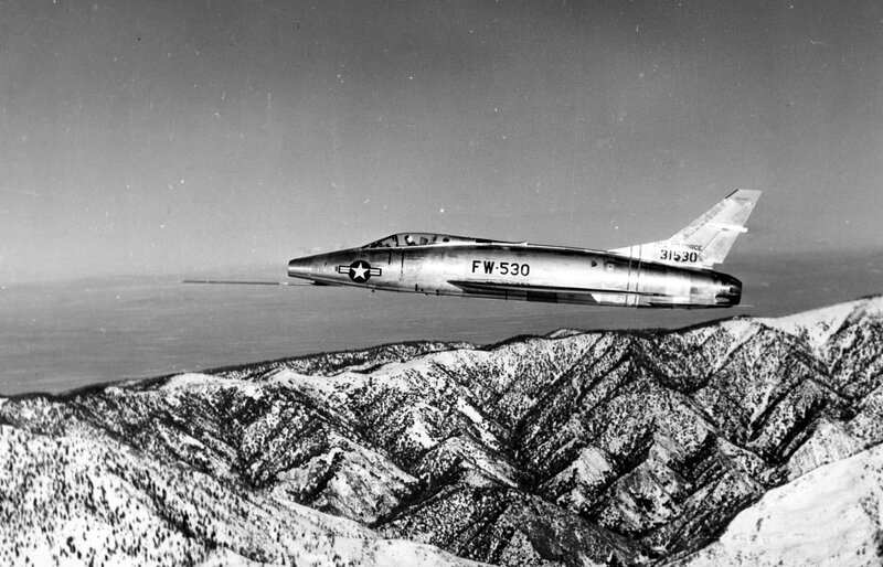 F-86 Sabre in flight