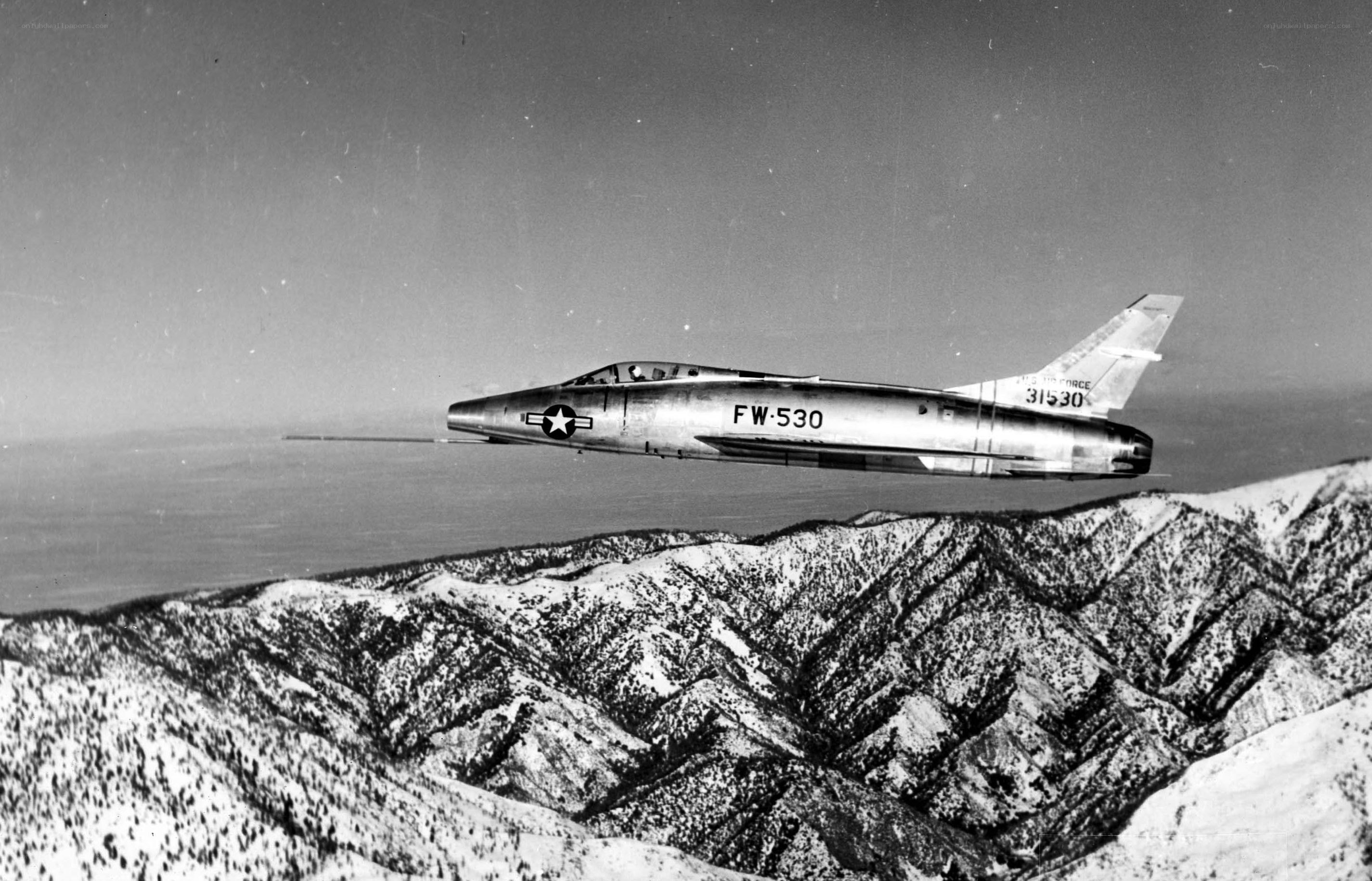 F-86 Sabre in flight