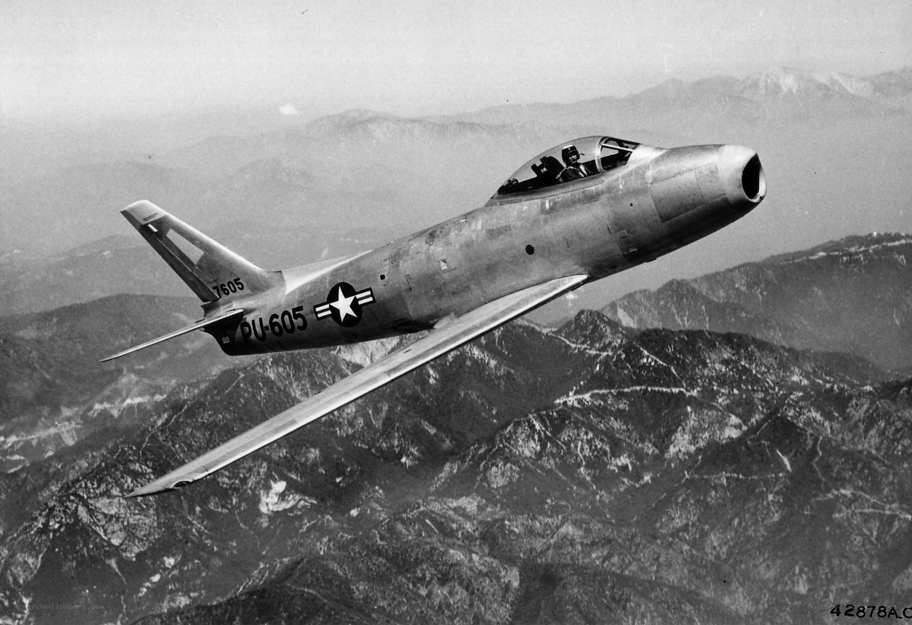 F-86 Sabre in flight