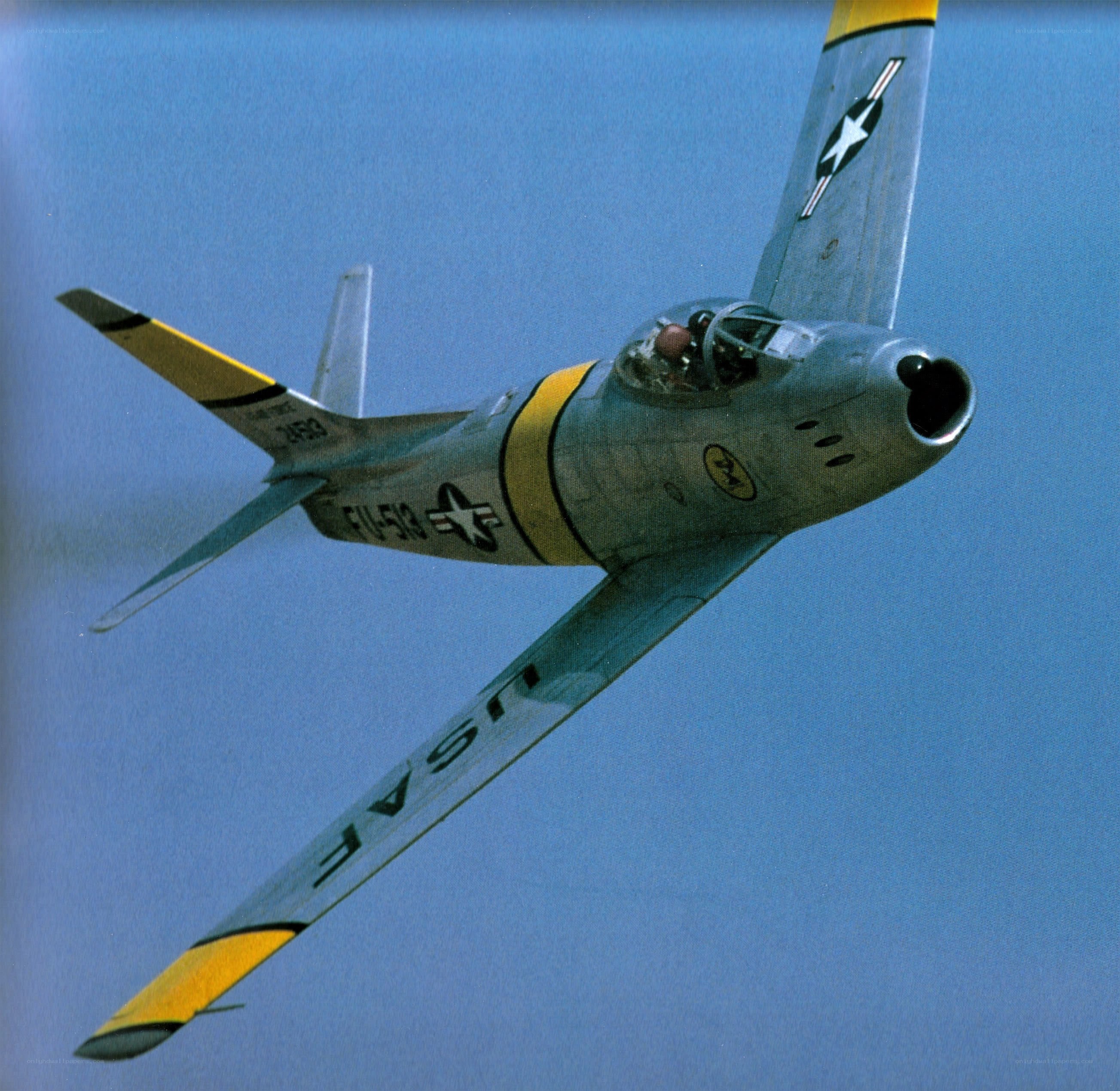 F-86 Sabre in flight