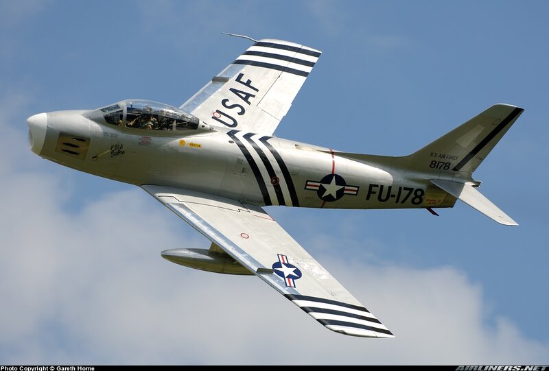 F-86 Sabre Jet — Silver