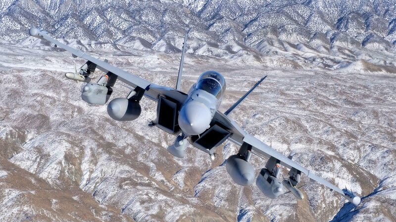 F/A-18 Fighter Jet — Gray, Dramatic