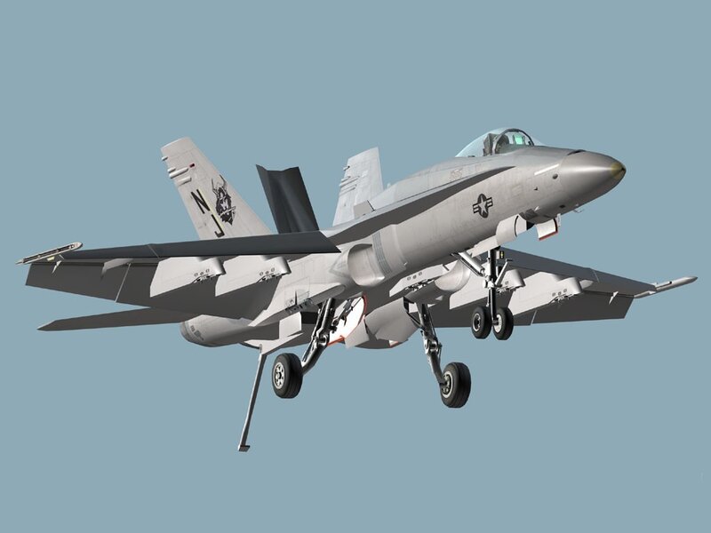 F/A-18 Hornet fighter jet