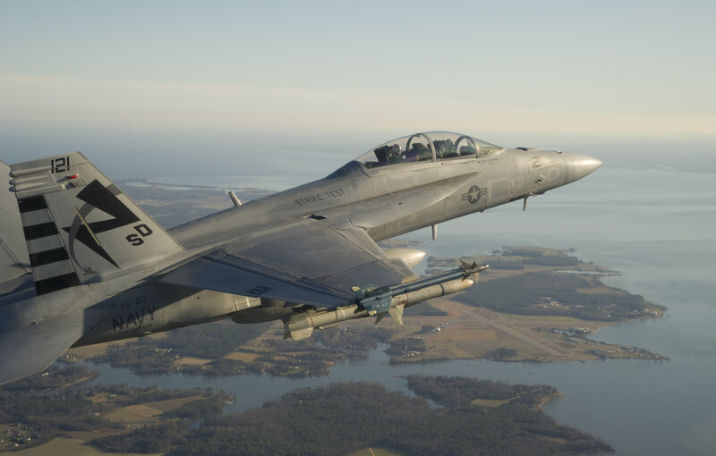 F/A-18 Hornet Fighter Jet — Gray, Calm