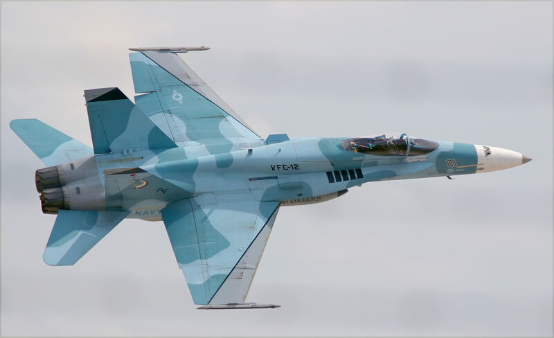 F/A-18 Hornet Fighter Jet — Light Blue