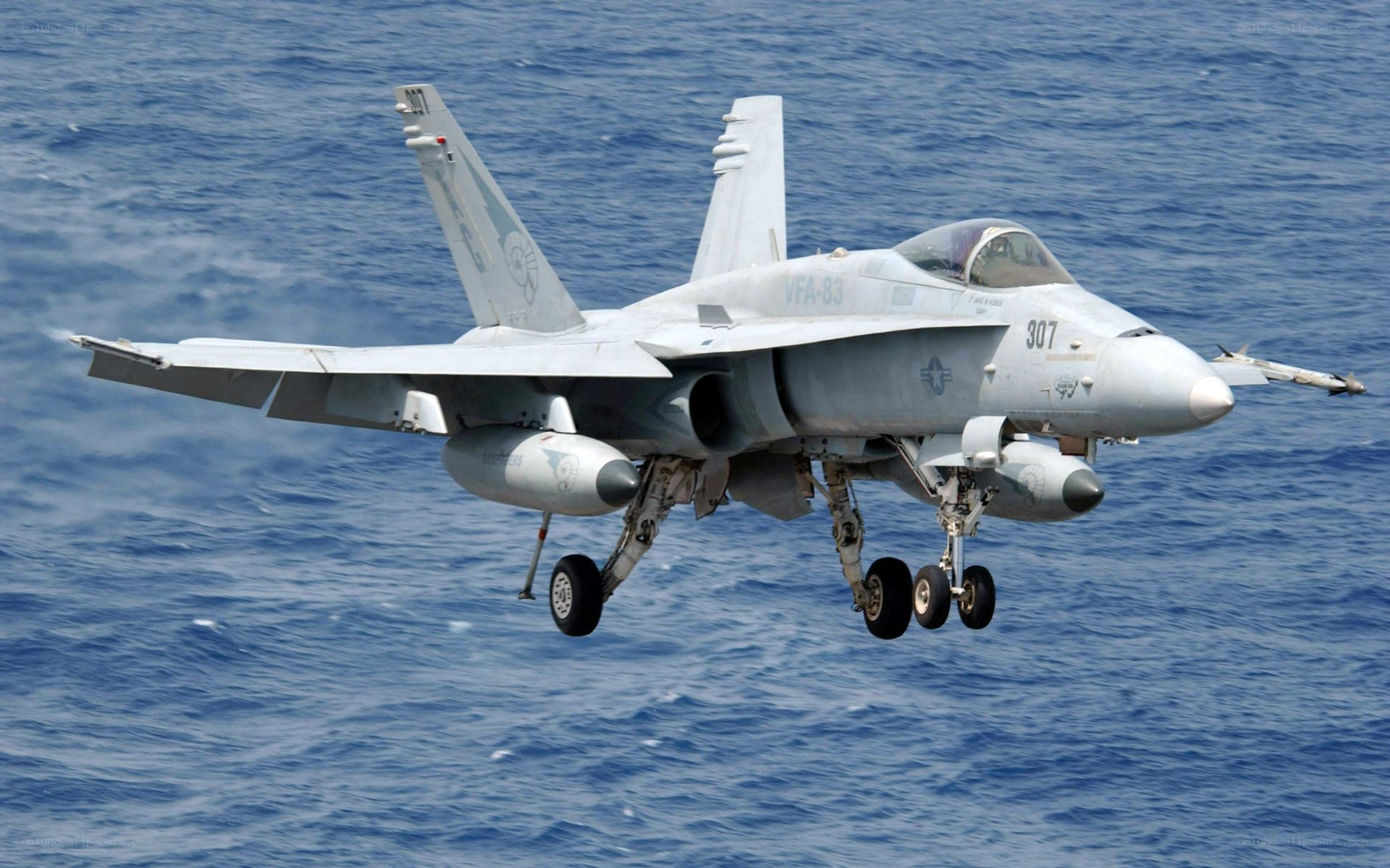 F/A-18 Hornet in flight