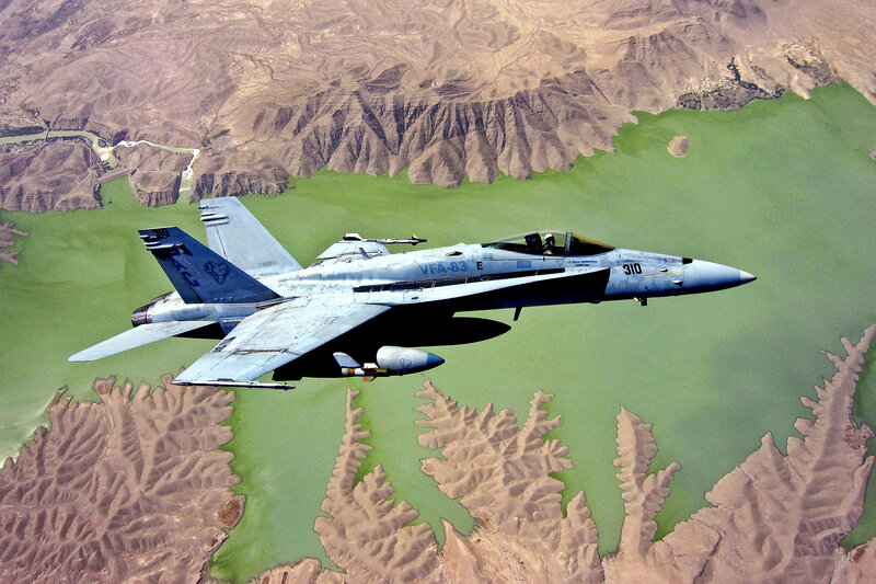 F/A-18 Hornet in flight