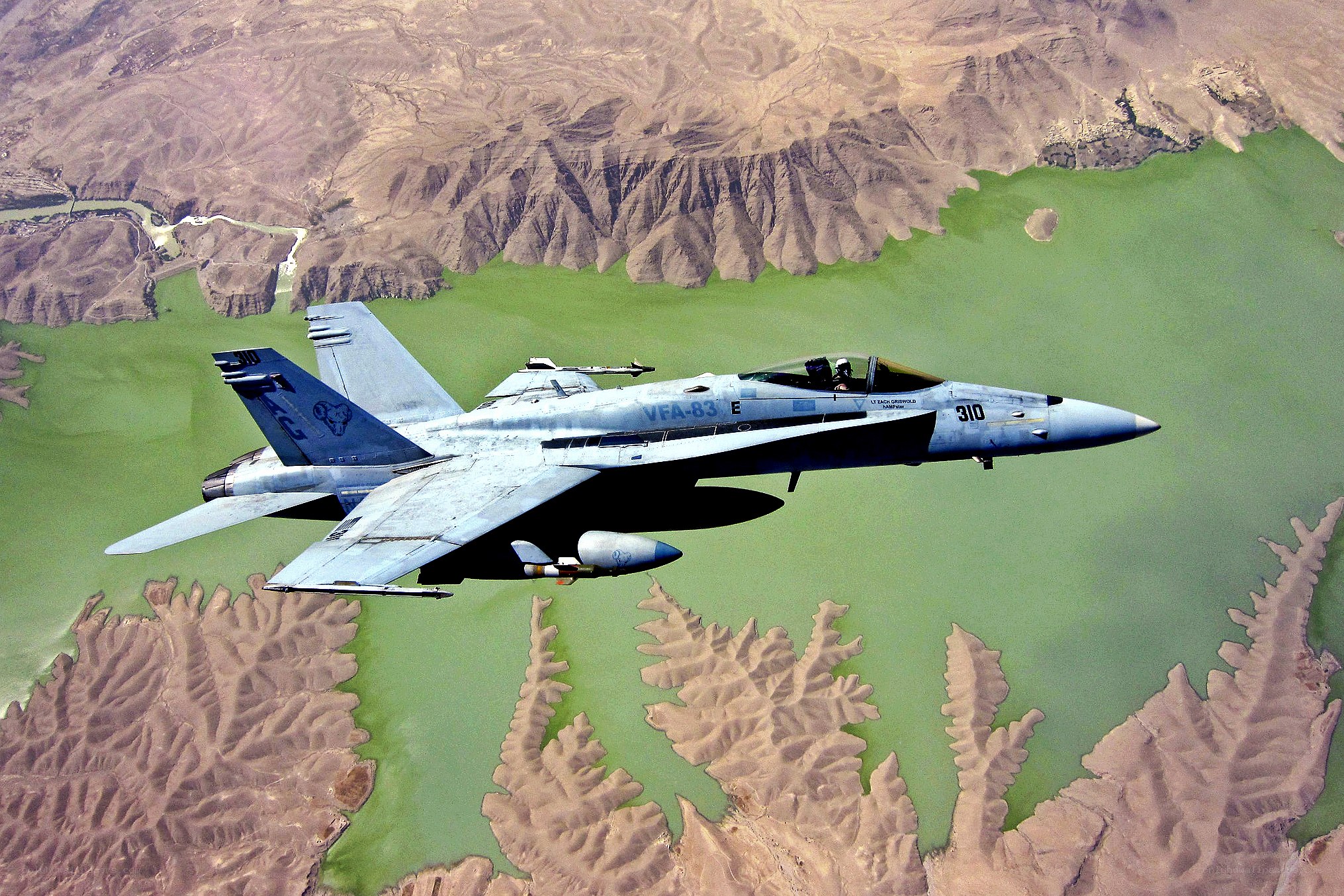 F/A-18 Hornet in flight