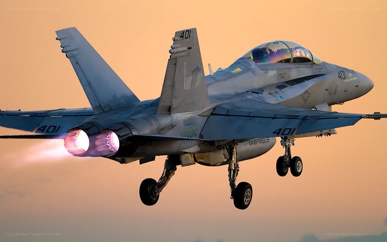 F/A-18 Hornet in flight