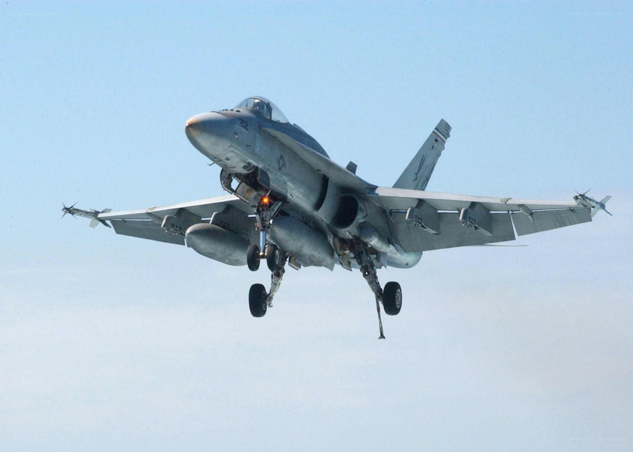 F/A-18 Hornet in flight
