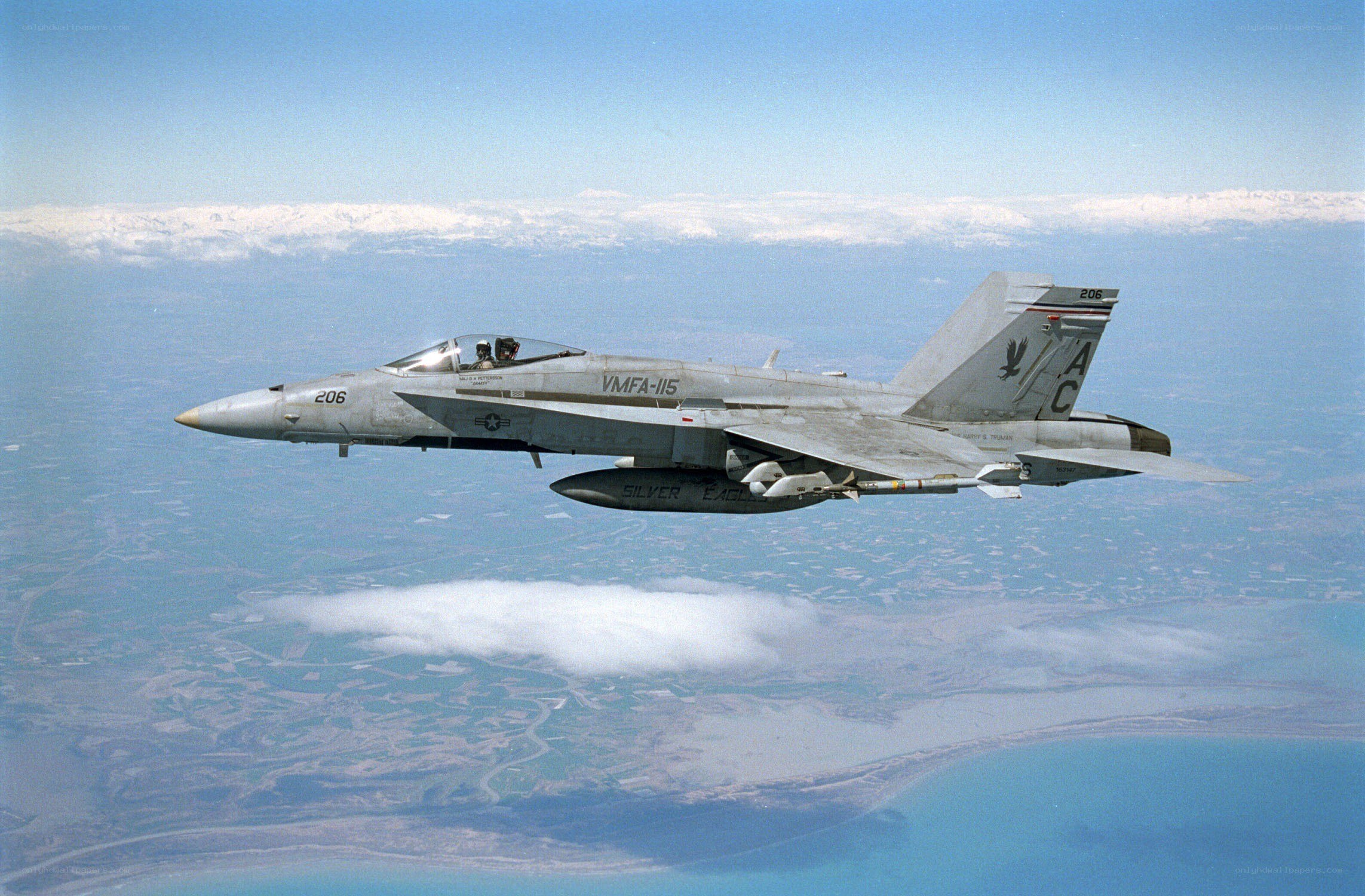 F/A-18 Hornet in flight