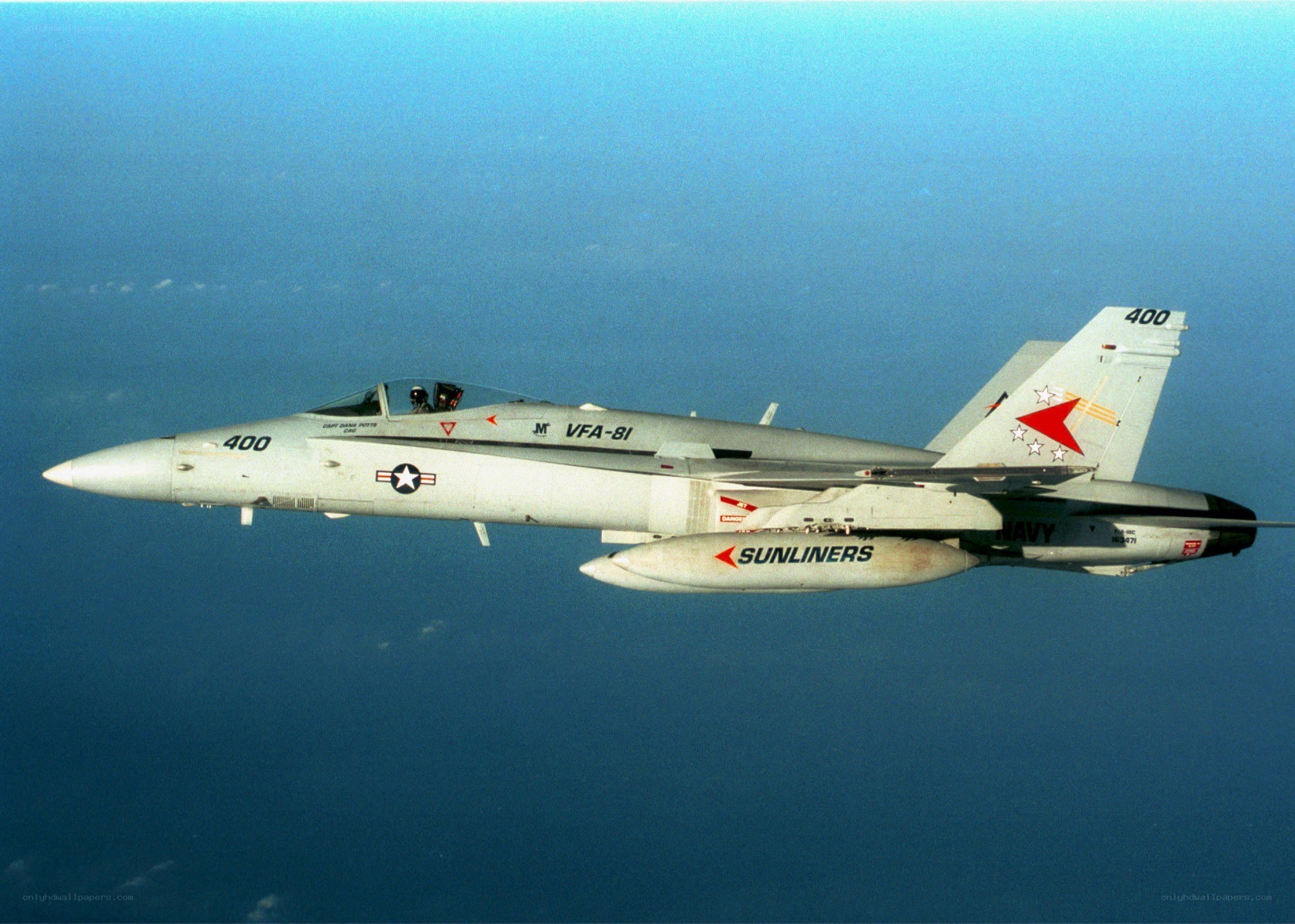 F/A-18 Hornet in flight