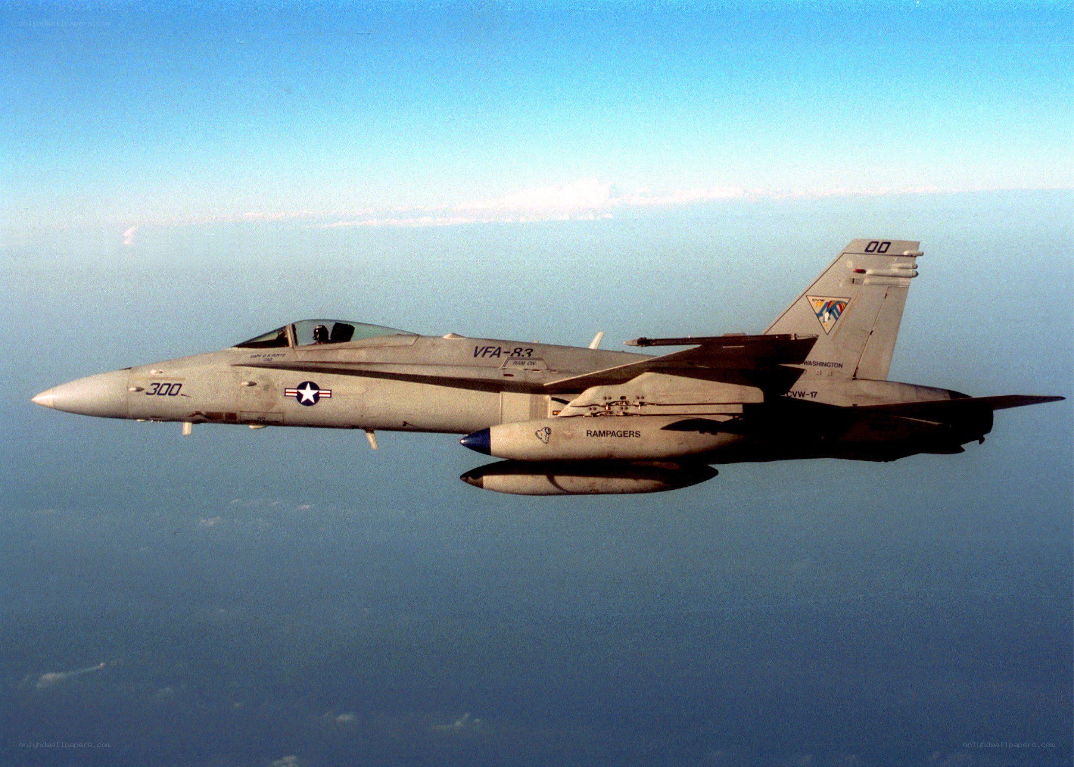 F/A-18 Hornet in flight
