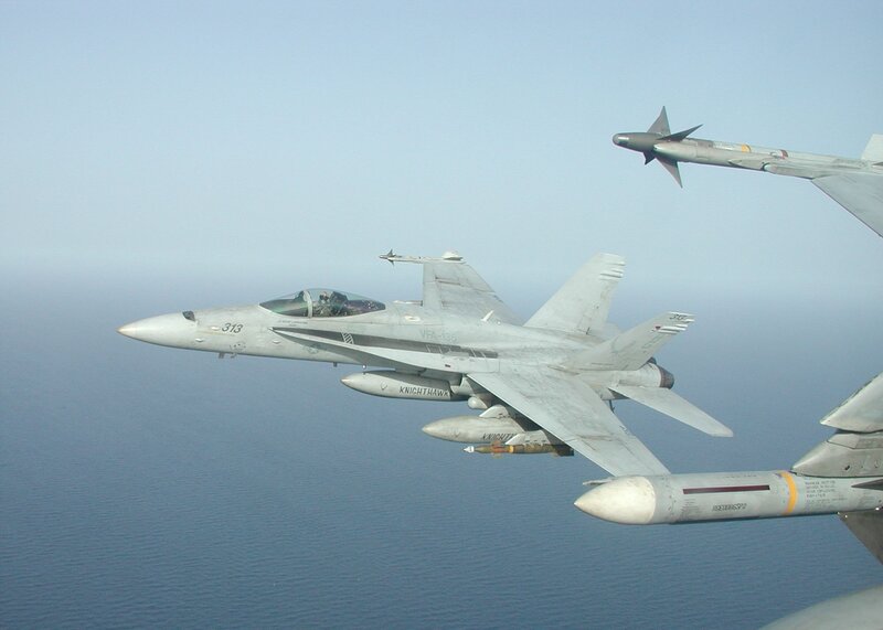 F/A-18 Hornet in flight