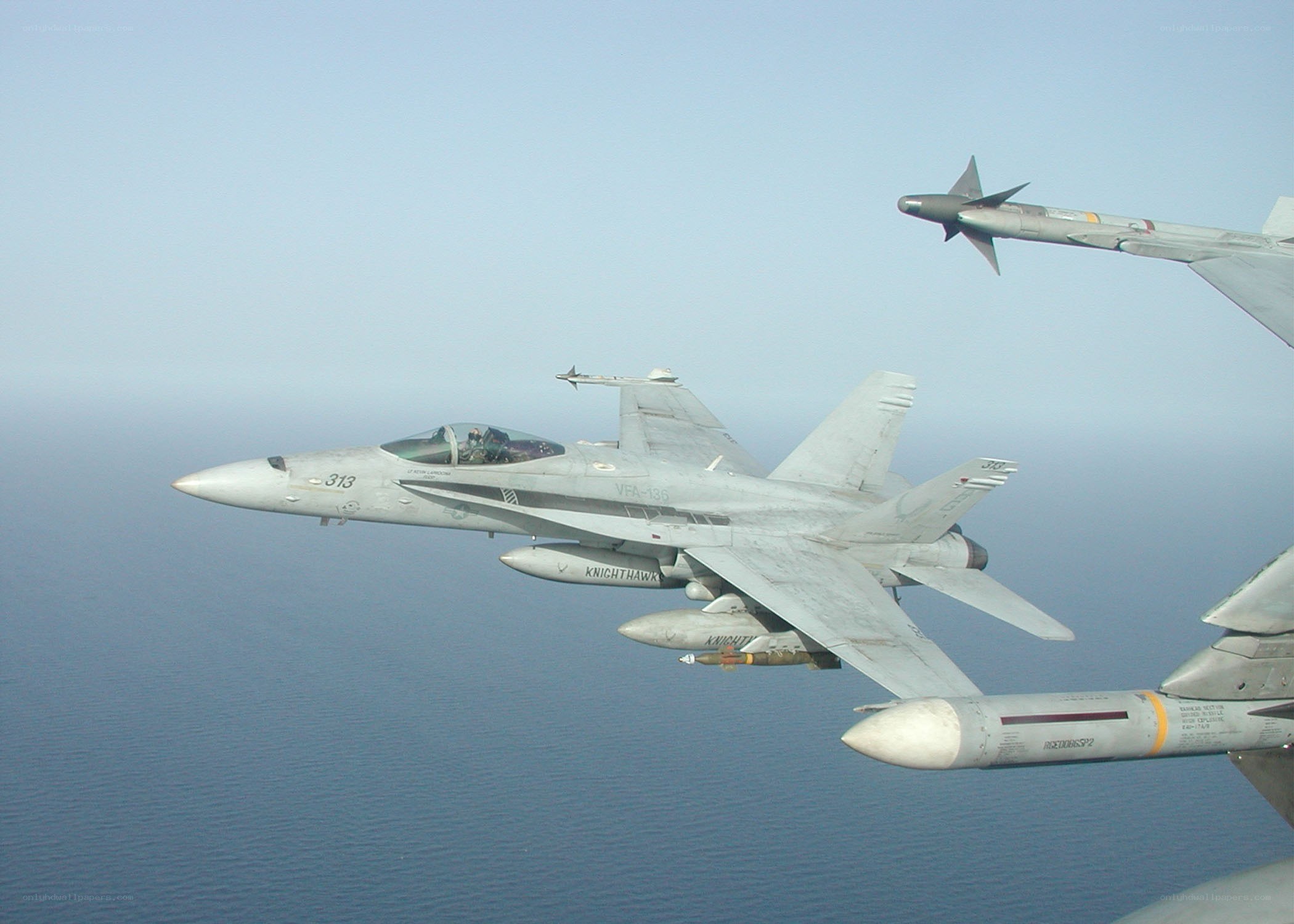 F/A-18 Hornet in flight