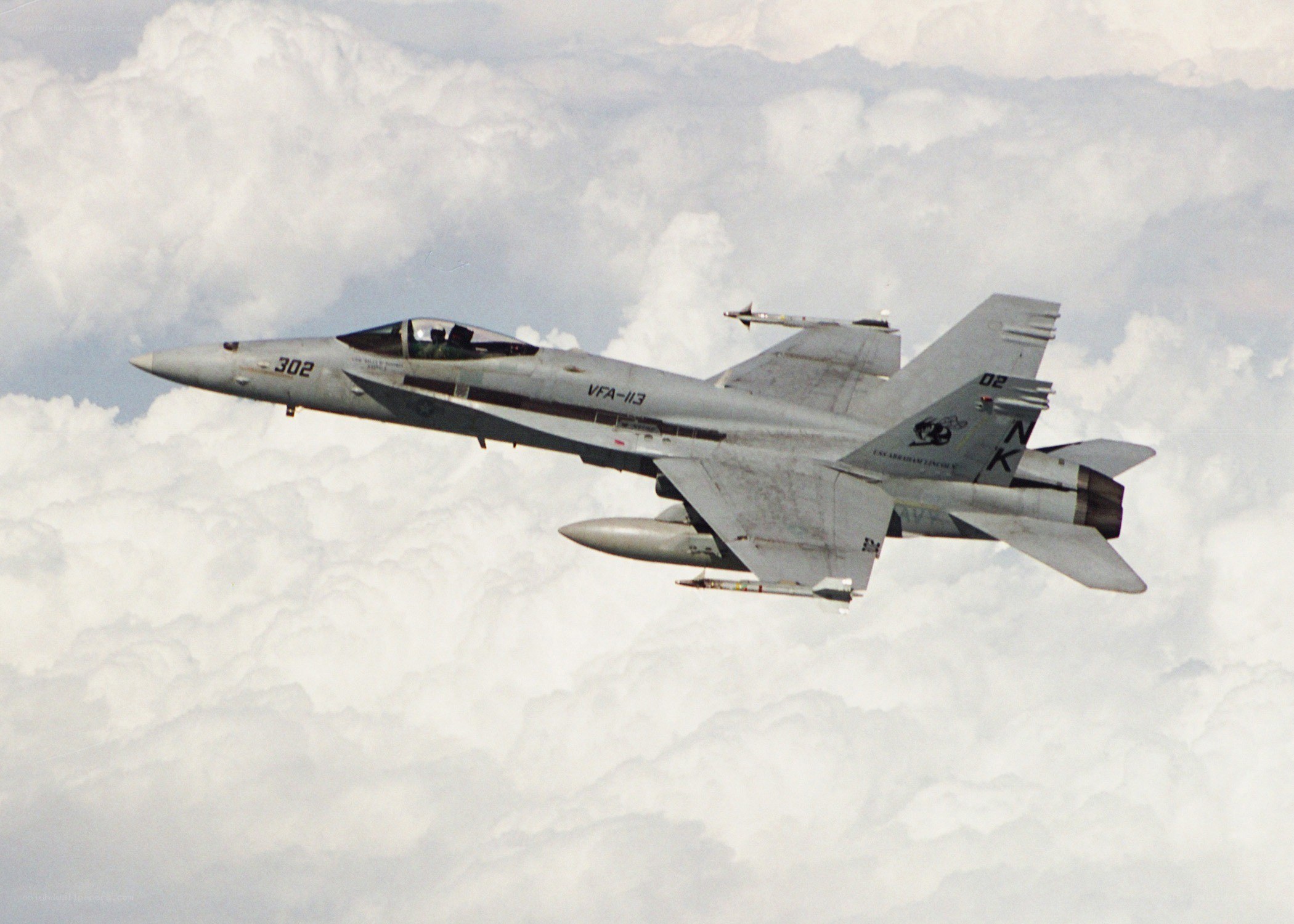 F/A-18 Hornet in flight