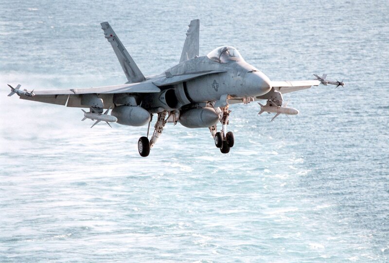 F/A-18 Hornet in flight