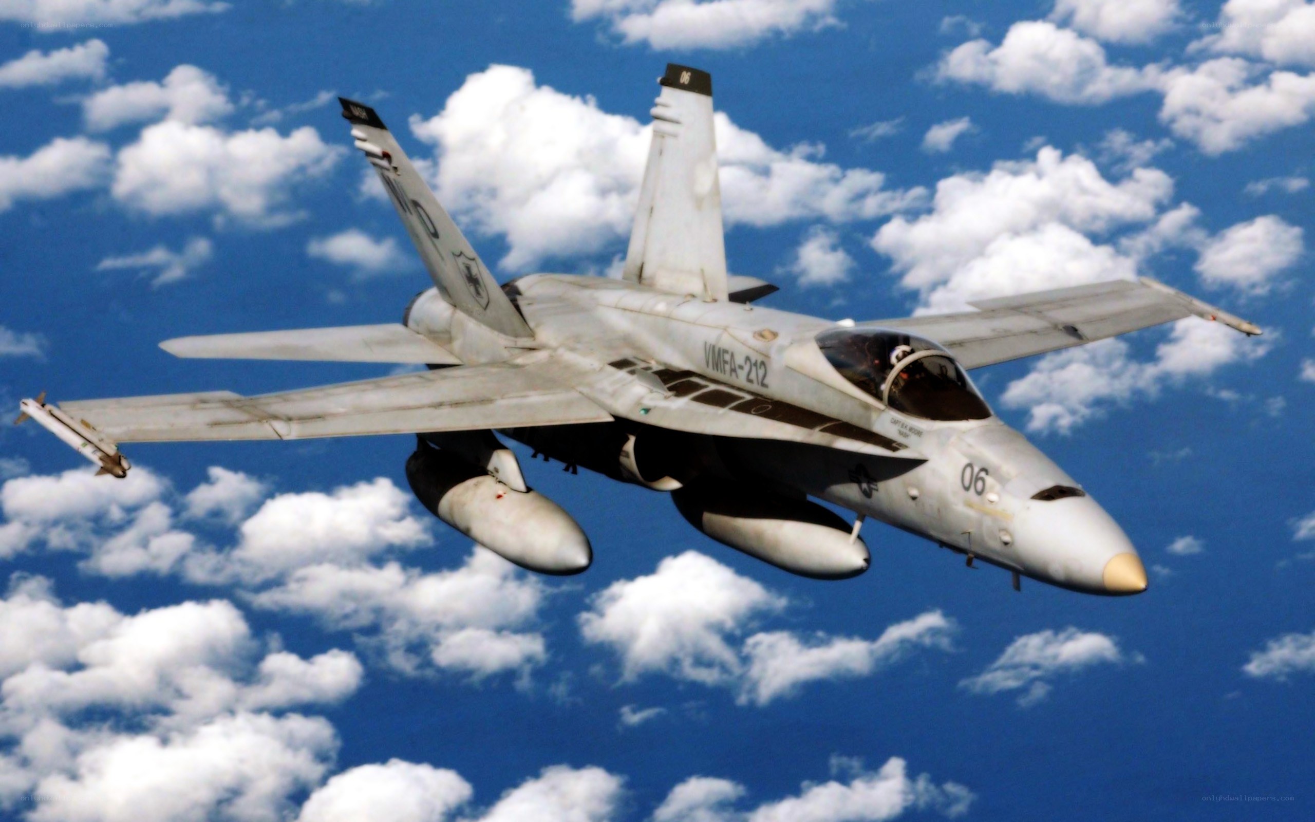 F/A-18 Hornet in flight