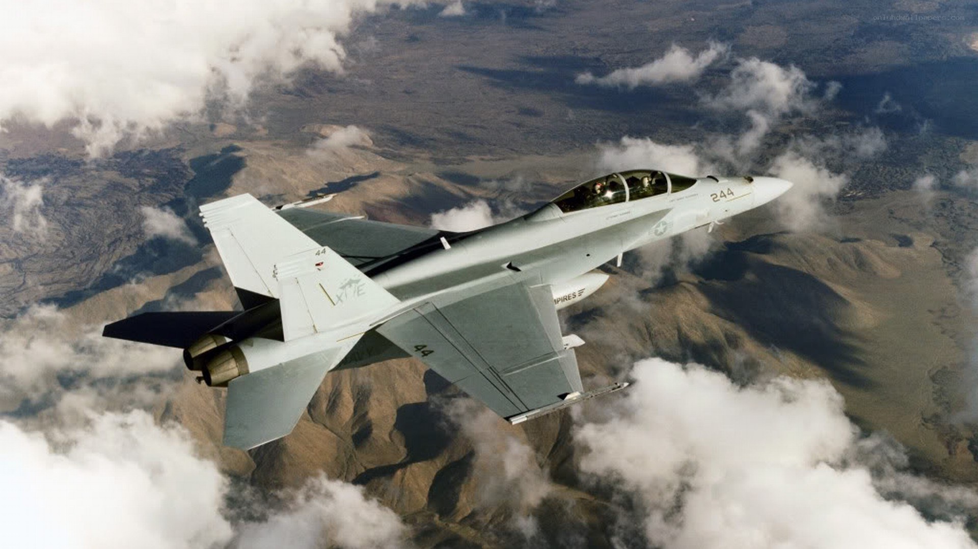 F/A-18 Hornet in flight
