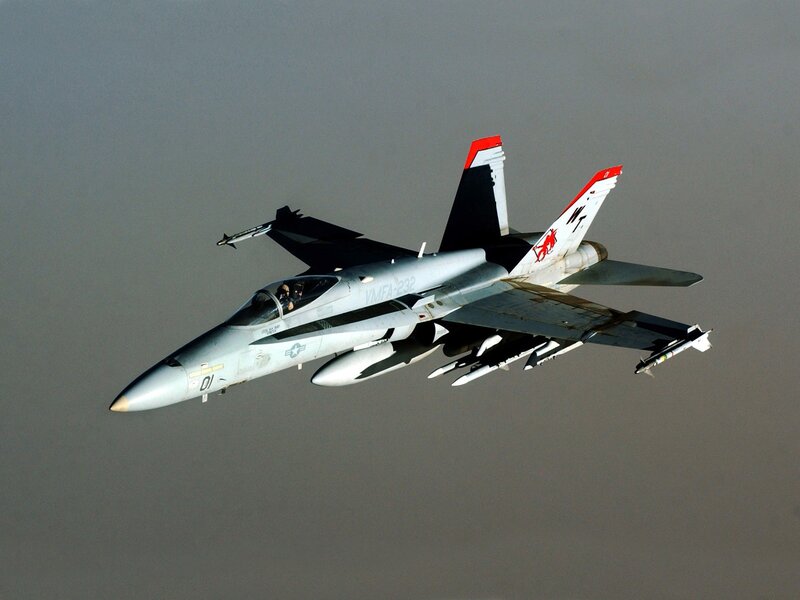 F/A-18 Hornet in flight