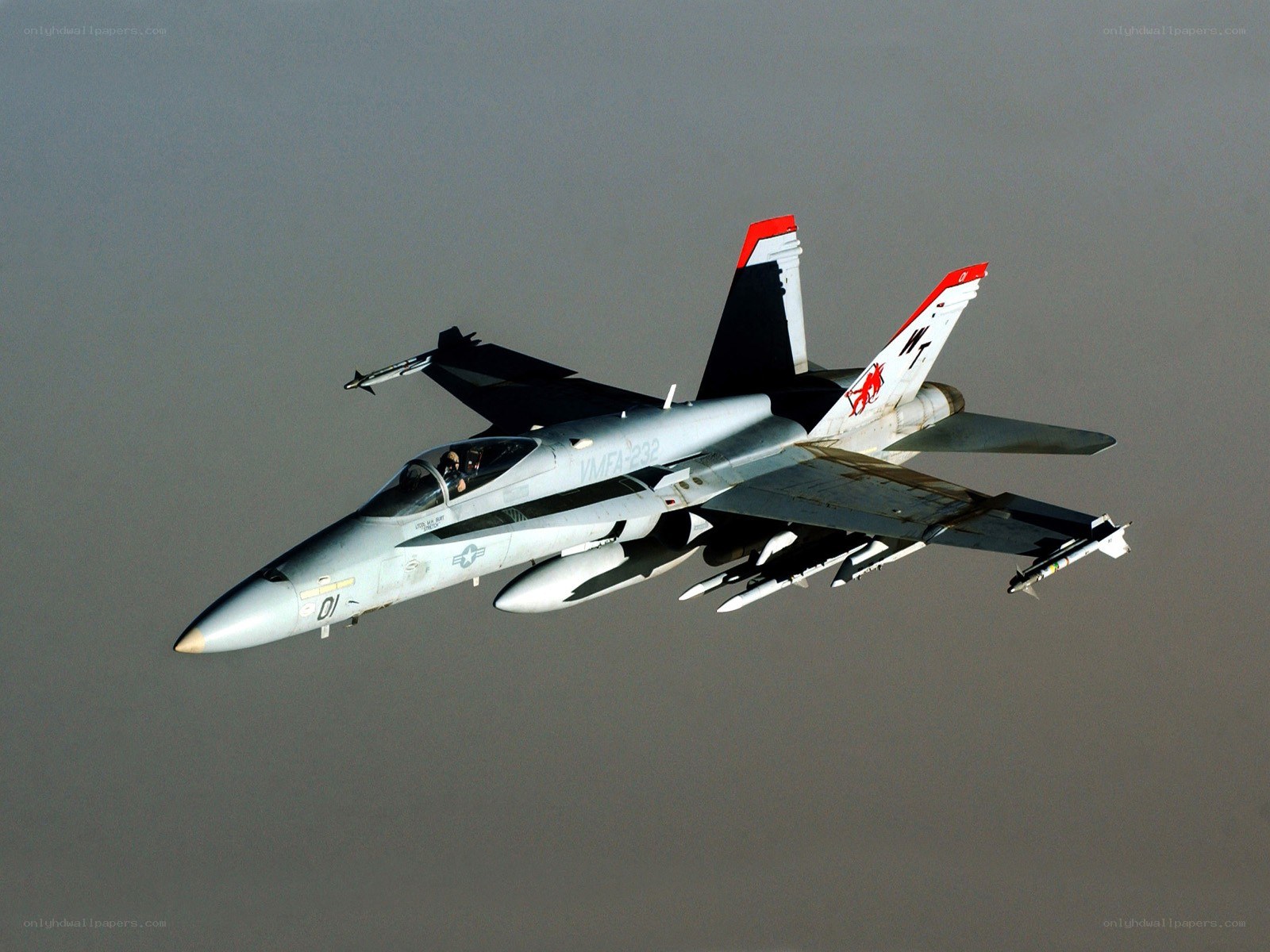 F/A-18 Hornet in flight