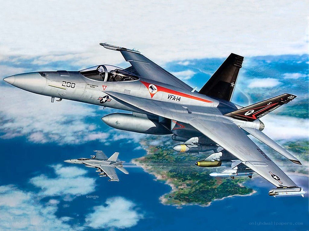 F/A-18 Hornet in flight