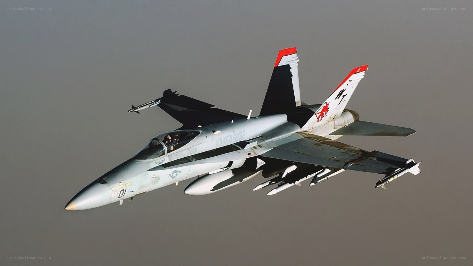 F/A-18 Hornet in flight