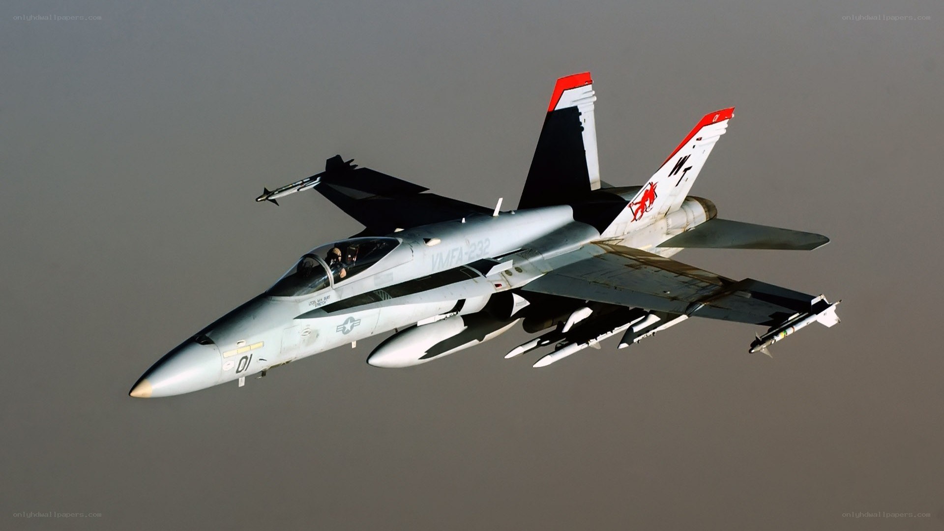 F/A-18 Hornet in flight