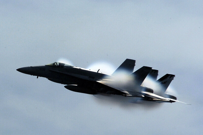 F/A-18 Hornet in flight