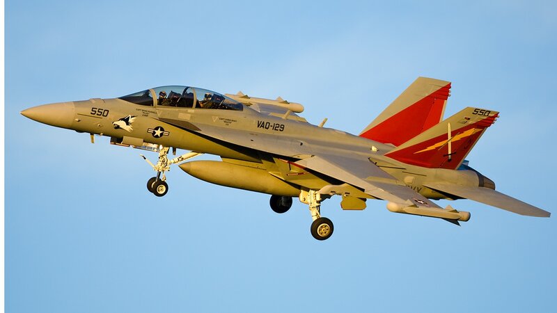 F/A-18 Hornet Jet — Blue, Dynamic