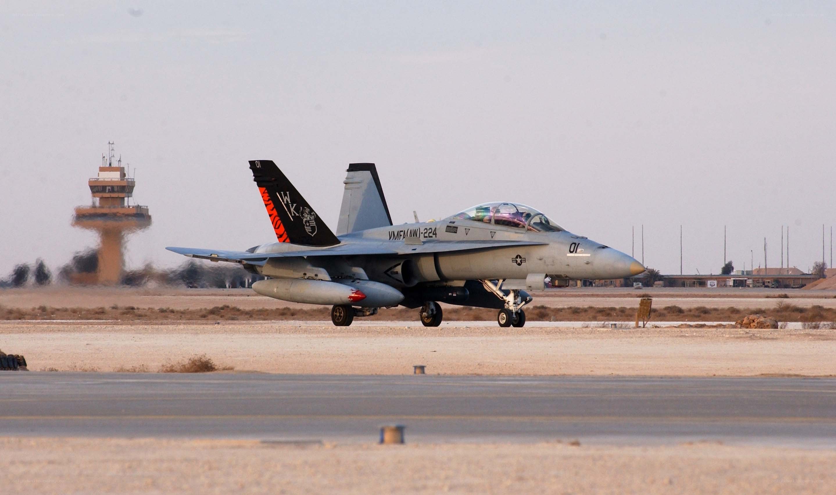 F/A-18 Hornet on runway
