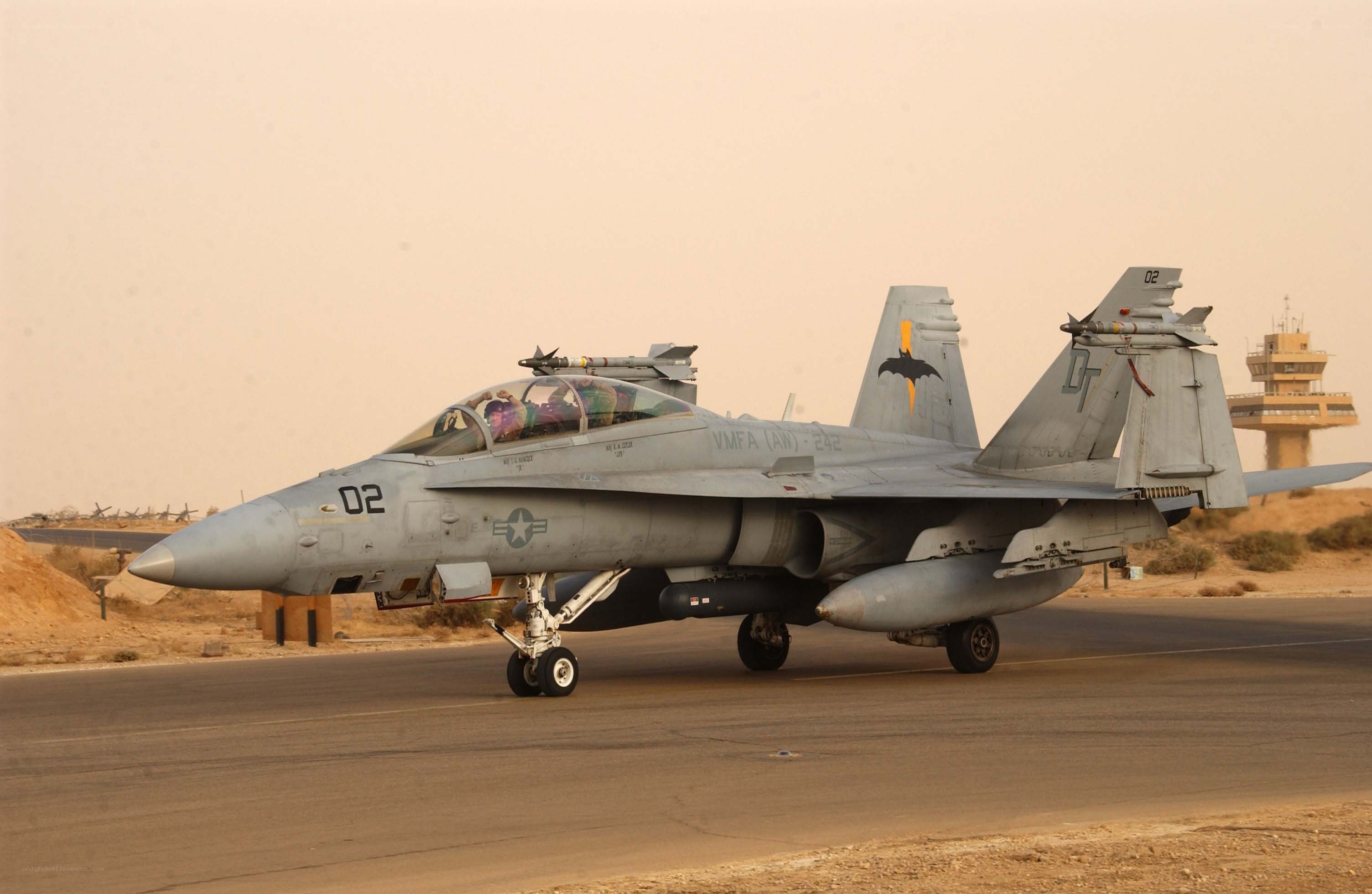 F/A-18 Hornet on runway