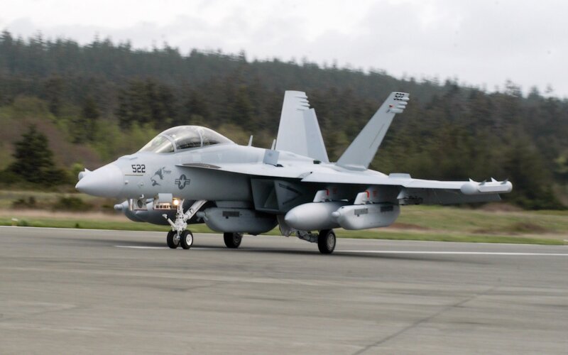 F/A-18 Hornet on runway