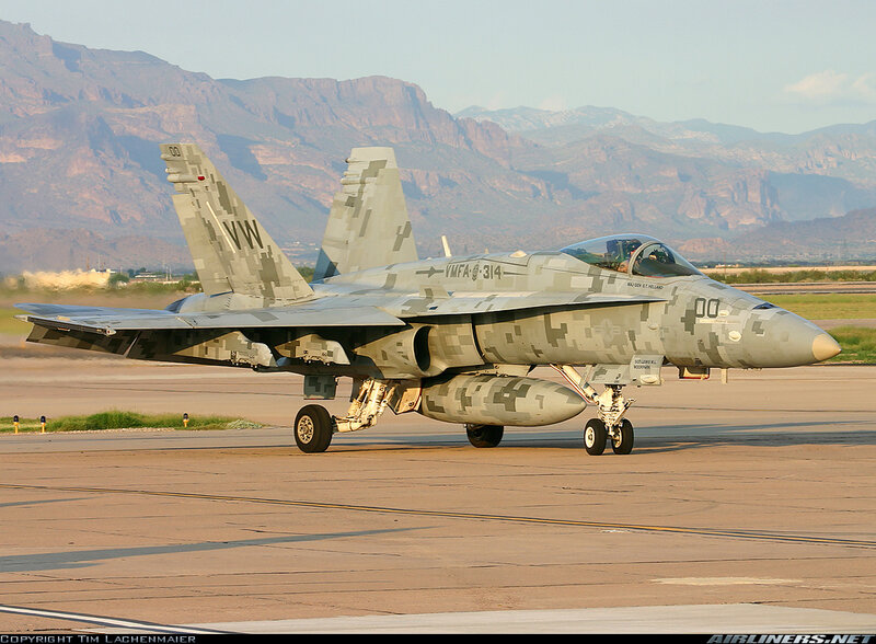 F/A-18 Hornet on runway