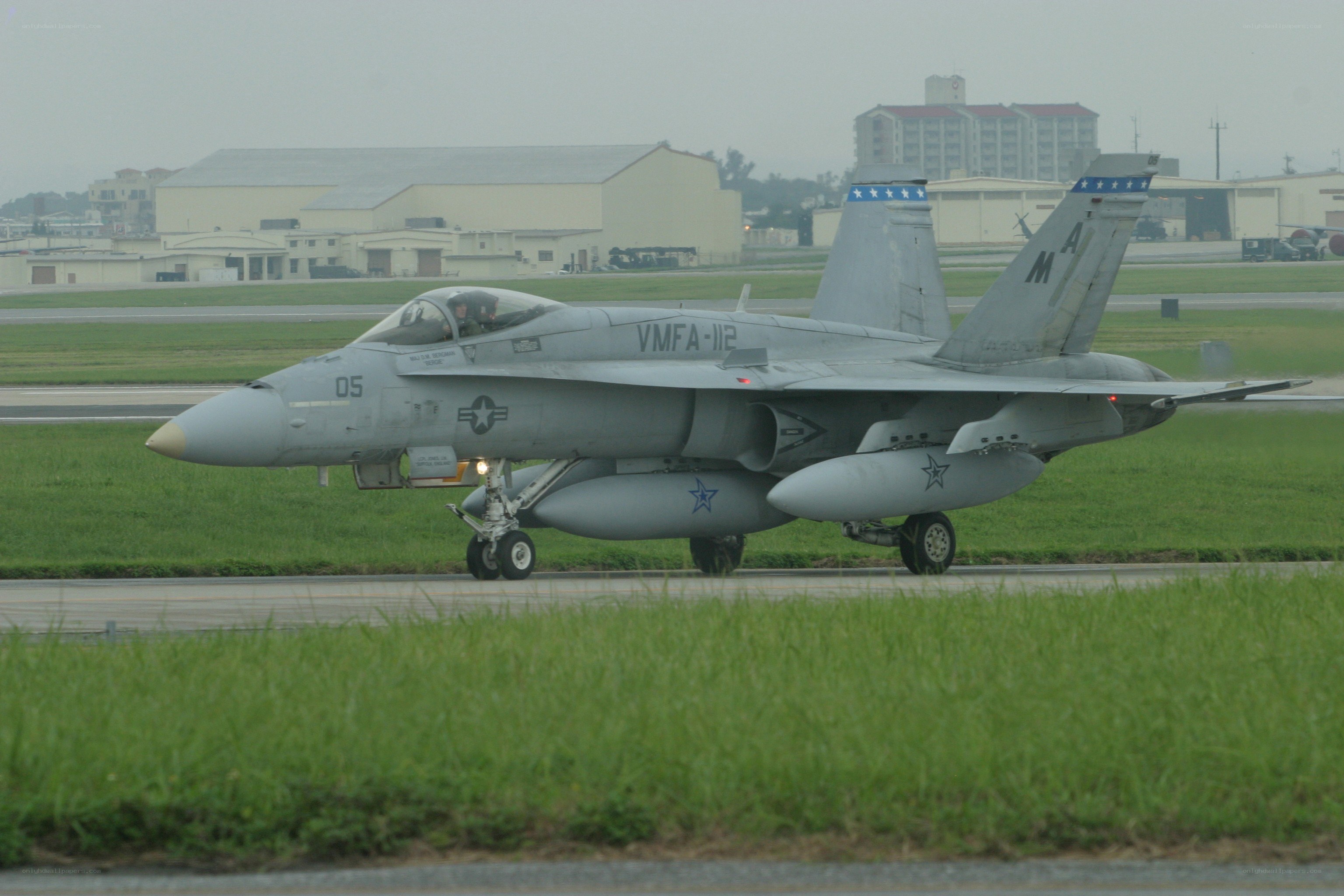 F/A-18 Hornet on runway