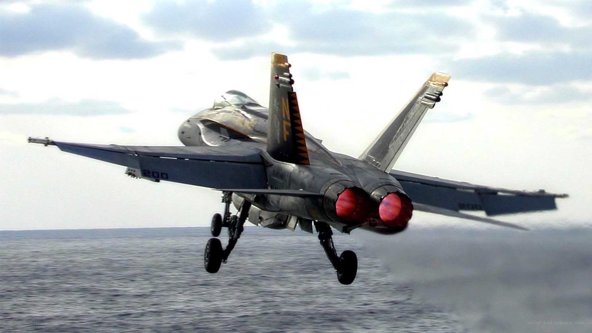 F/A-18 Hornet taking off