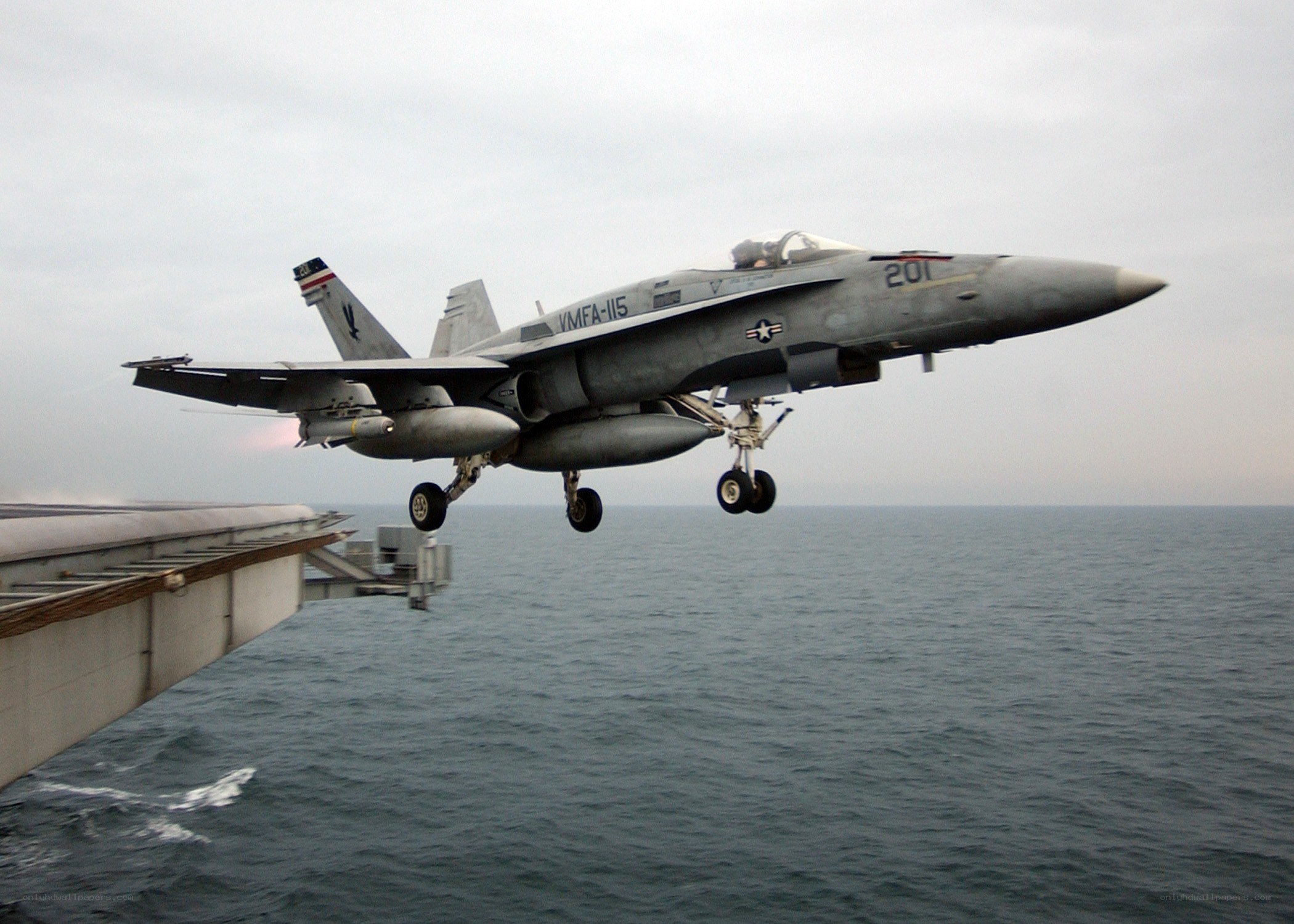 F/A-18 Hornet taking off