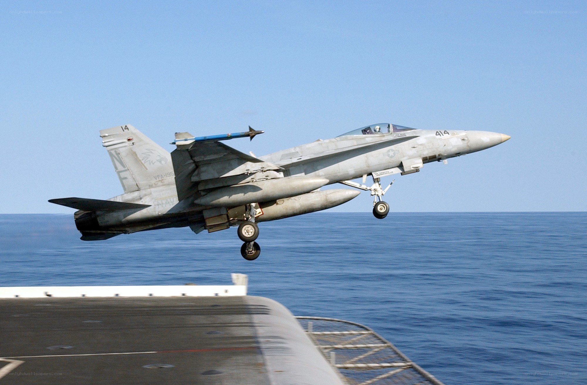 F/A-18 Hornet taking off