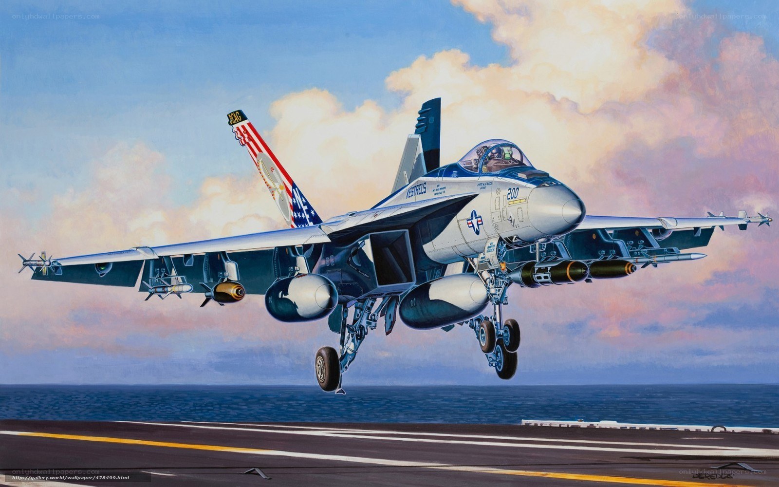 F/A-18 Hornet taking off
