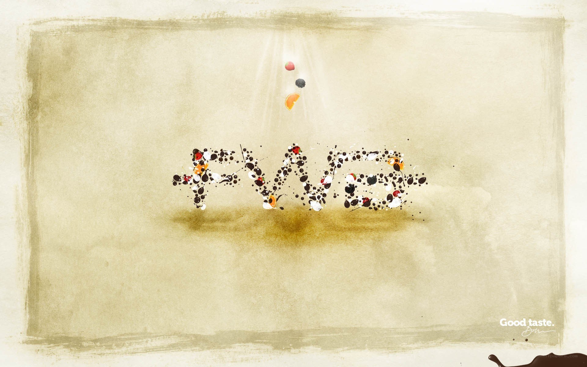 F&N logo with fruit splashes