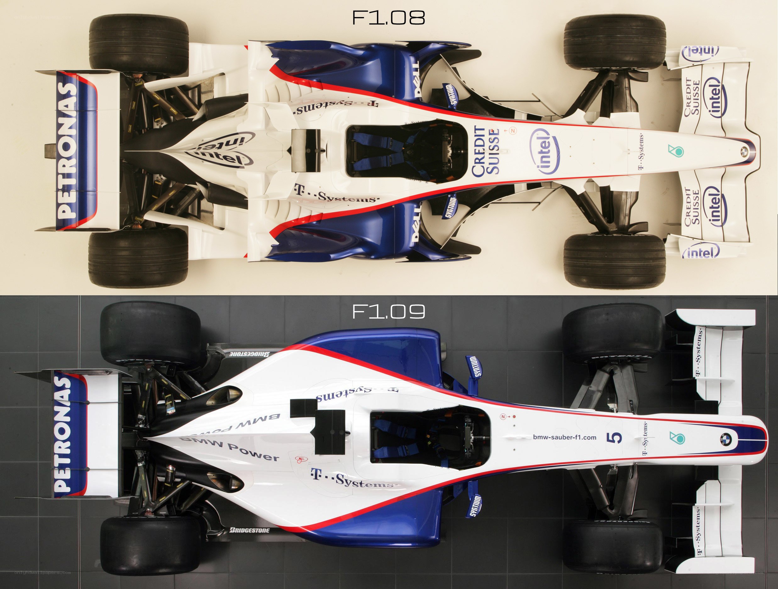 F1 car comparison