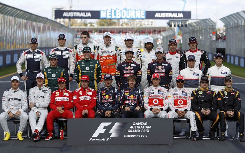F1 drivers at Australian GP